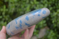 Polished Blue Spinel Spotted Quartz Standing Free Form x 1 From Madagascar - Toprock Gemstones and Minerals 