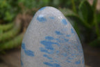 Polished Blue Spinel Spotted Quartz Standing Free Form x 1 From Madagascar - Toprock Gemstones and Minerals 