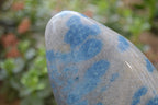 Polished Blue Spinel Spotted Quartz Standing Free Form x 1 From Madagascar - Toprock Gemstones and Minerals 