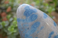 Polished Blue Spinel Spotted Quartz Standing Free Form x 1 From Madagascar - Toprock Gemstones and Minerals 