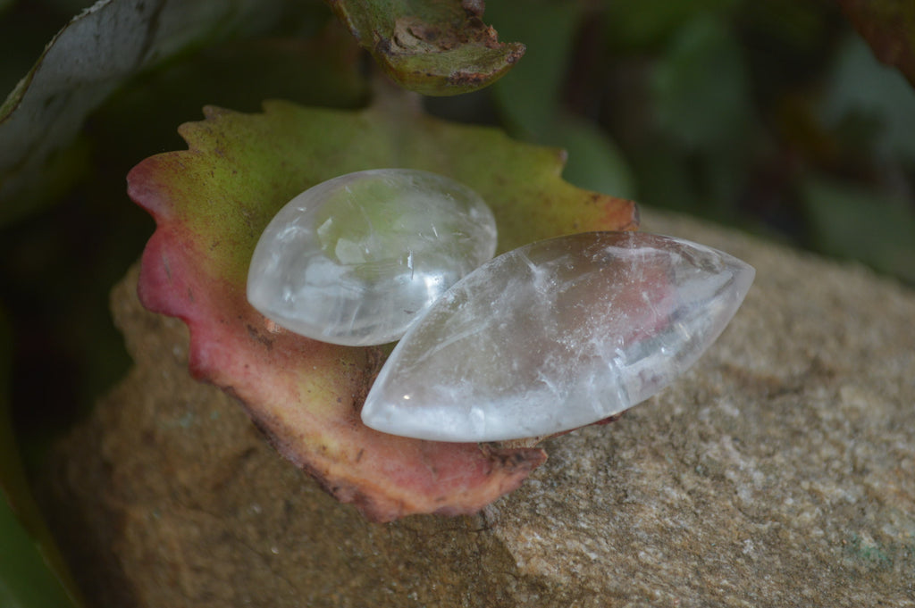 Polished Clear Quartz "Angel Tears" Pendant Pieces x 20 From Madagascar - Toprock Gemstones and Minerals 