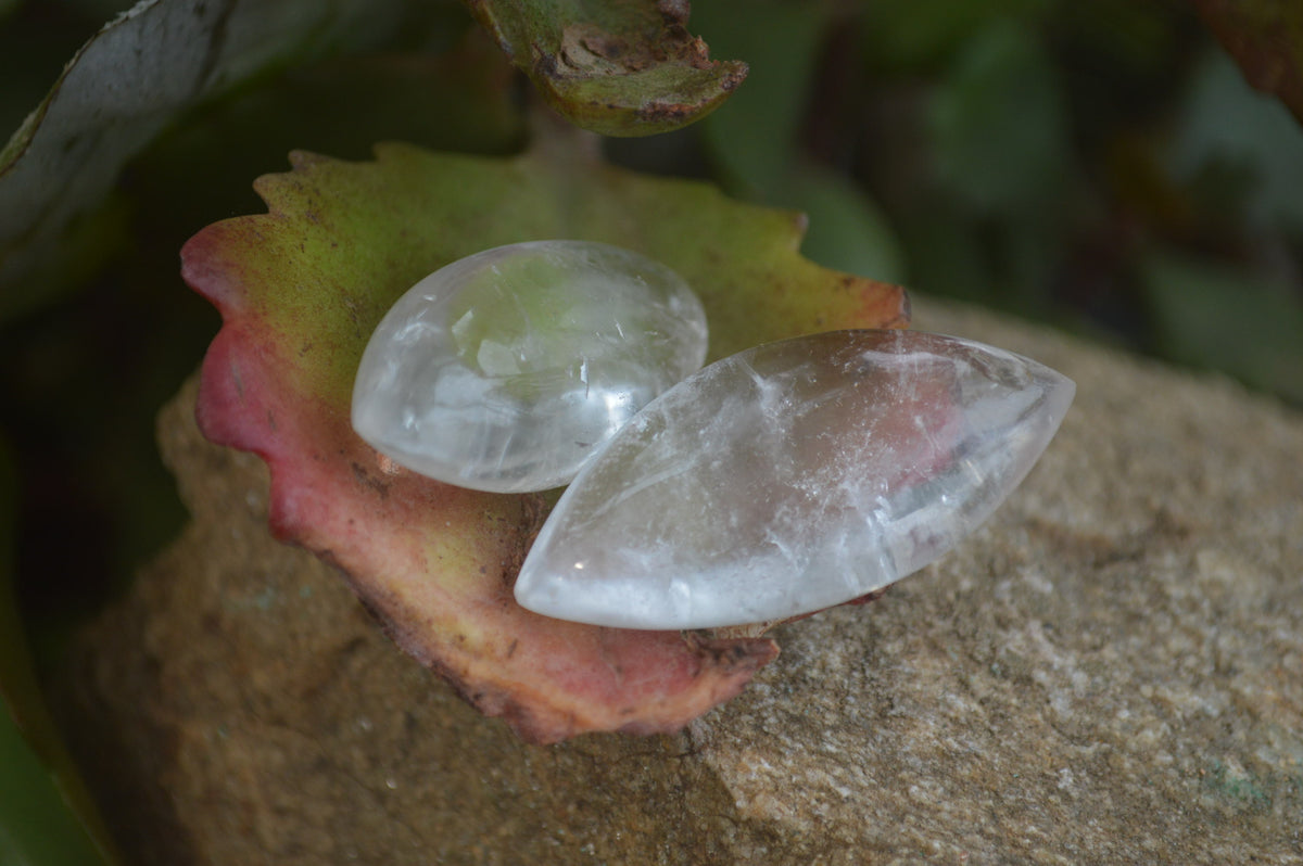 Polished Clear Quartz "Angel Tears" Pendant Pieces x 20 From Madagascar - Toprock Gemstones and Minerals 