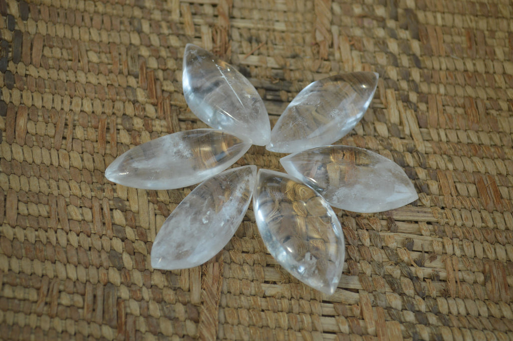 Polished Clear Quartz "Angel Tears" Pendant Pieces x 20 From Madagascar - Toprock Gemstones and Minerals 