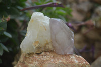 Polished Window Amethyst Crystals x 4 From Madagascar - Toprock Gemstones and Minerals 