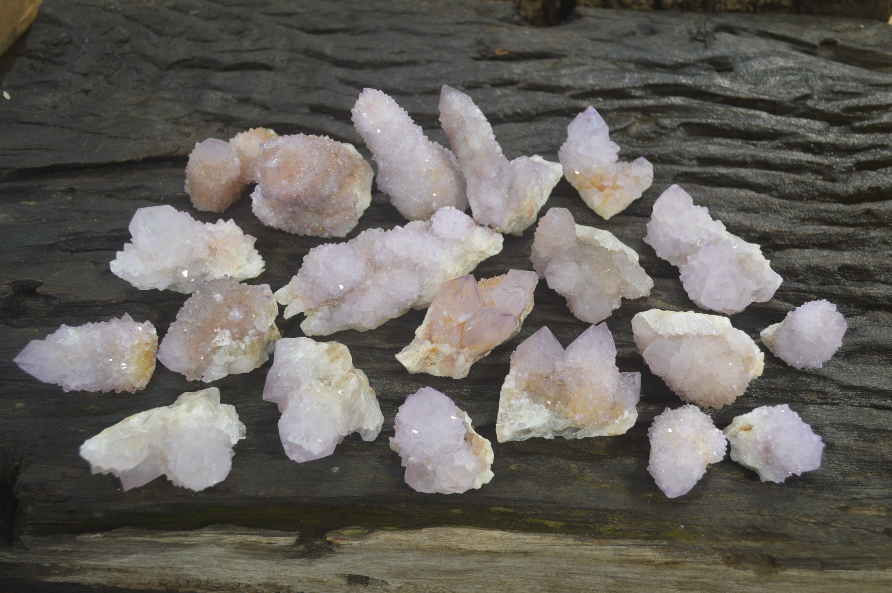 Natural Ametrine Spirit Quartz Specimens x 20 From Boekenhouthoek, South Africa - Toprock Gemstones and Minerals 