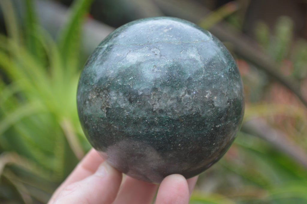 Polished Green Fuchsite Quartz Sphere-Balls x 2 From Madagascar - Toprock Gemstones and Minerals 