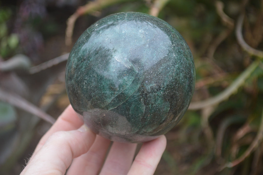 Polished Green Fuchsite Quartz Sphere-Balls x 2 From Madagascar - Toprock Gemstones and Minerals 