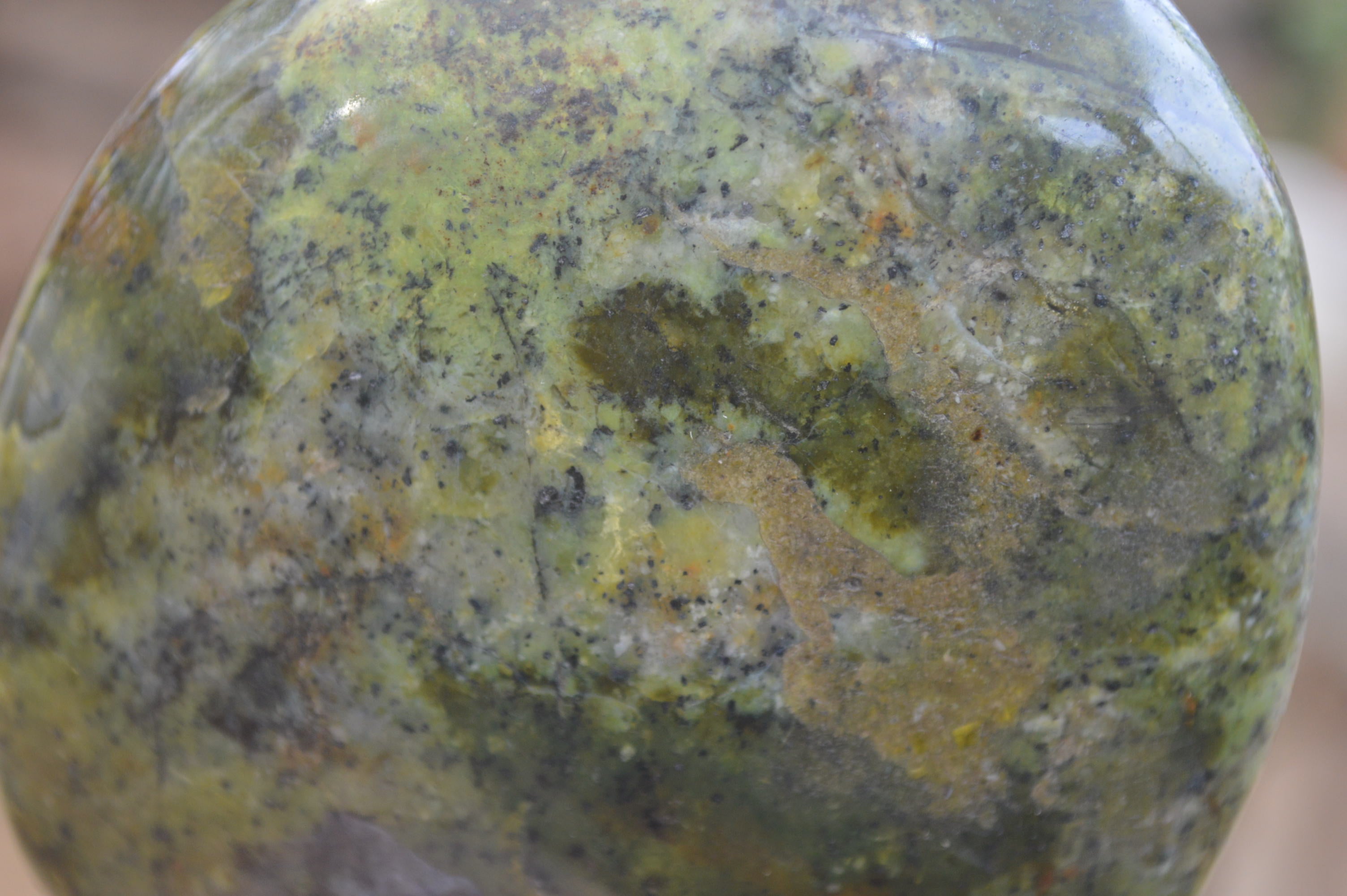 Polished Green Opal Standing Free Forms x 2 From Antsirabe, Madagascar - Toprock Gemstones and Minerals 