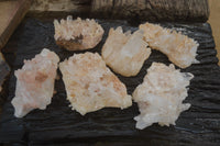 Natural Quartz Clusters x 6 From Madagascar - Toprock Gemstones and Minerals 