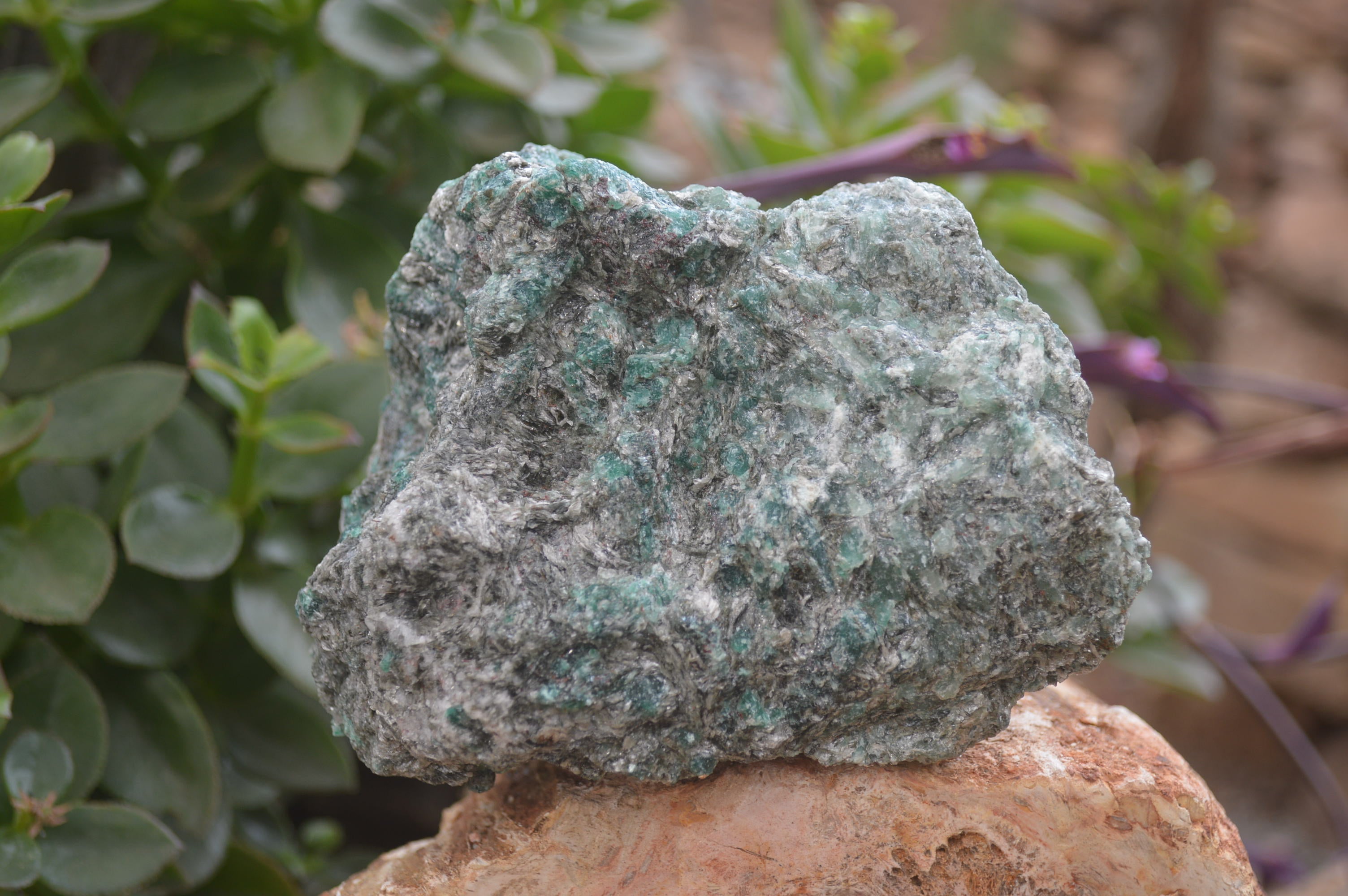 Natural Rare Emerald Mica In Matrix Cobbed Specimens x 3 From Mutoko, Zimbabwe - Toprock Gemstones and Minerals 