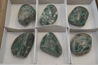 Polished Rare Emerald Mica In Matrix Standing Free Forms x 6 From Mutoko, Zimbabwe - Toprock Gemstones and Minerals 
