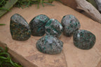 Polished Rare Emerald Mica In Matrix Standing Free Forms x 6 From Mutoko, Zimbabwe - Toprock Gemstones and Minerals 