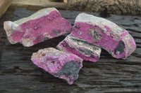 Natural Salrose Cobaltion Dolomite Specimens x 4 From Kakanda, Congo - Toprock Gemstones and Minerals 