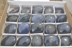 Polished Lazulite Galet-Palm Stones x 20 From Madagascar - Toprock Gemstones and Minerals 
