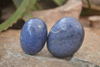 Polished Lazulite Galet-Palm Stones x 20 From Madagascar - Toprock Gemstones and Minerals 