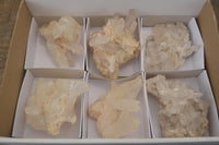 Natural Clear Quartz Clusters x 6 From Madagascar - Toprock Gemstones and Minerals 
