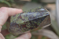 Polished Dragon Bloodstone Point-Prisms x 2 From South Africa - Toprock Gemstones and Minerals 