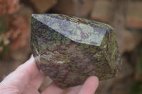 Polished Dragon Bloodstone Point-Prisms x 2 From South Africa - Toprock Gemstones and Minerals 