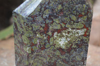 Polished Dragon Bloodstone Point-Prisms x 2 From South Africa - Toprock Gemstones and Minerals 