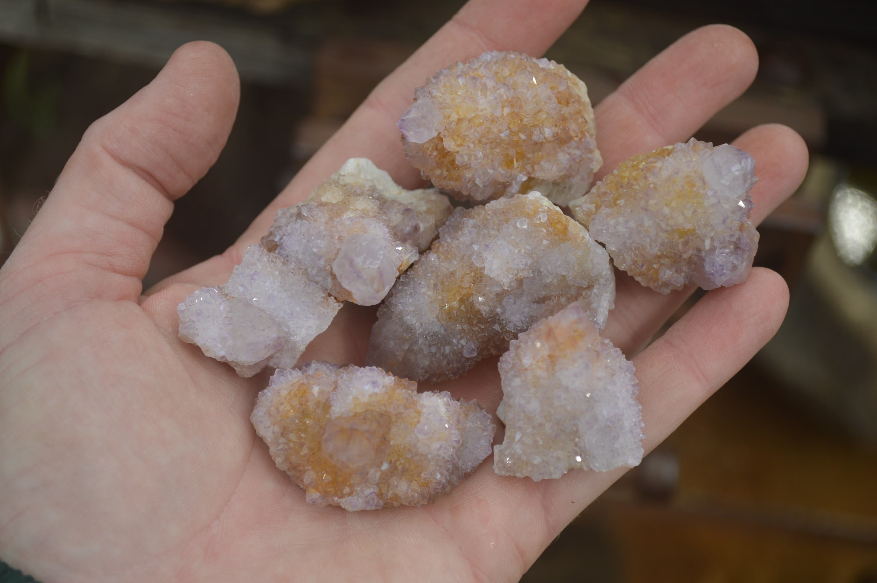 Natural Ametrine Spirit Quartz Clusters x 24 From Boekenhouthoek, South Africa - Toprock Gemstones and Minerals 