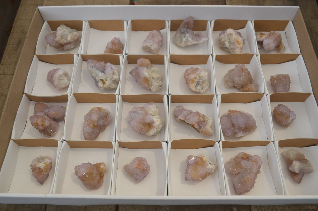 Natural Ametrine Spirit Quartz Clusters x 24 From Boekenhouthoek, South Africa - Toprock Gemstones and Minerals 