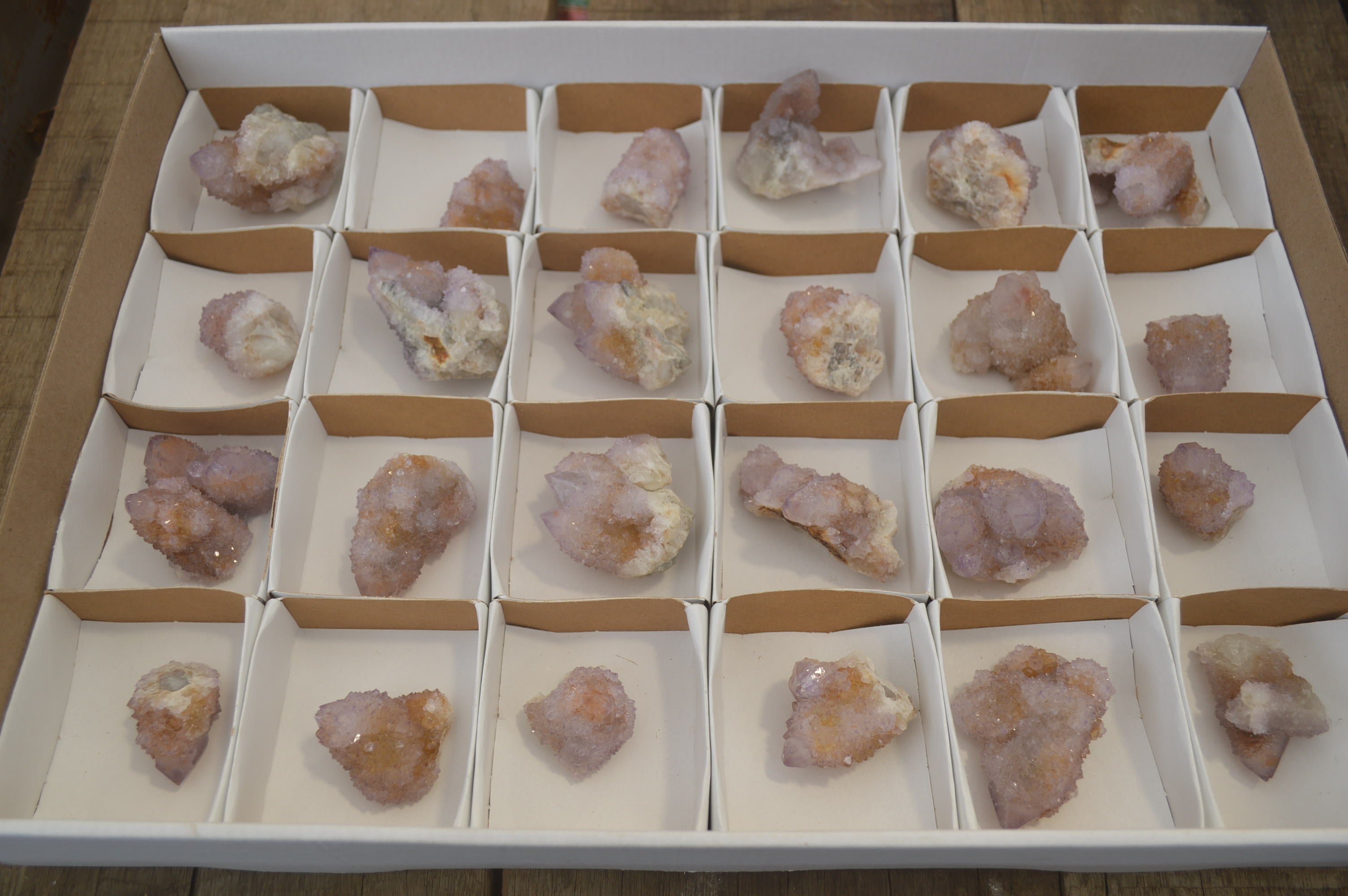 Natural Ametrine Spirit Quartz Clusters x 24 From Boekenhouthoek, South Africa - Toprock Gemstones and Minerals 