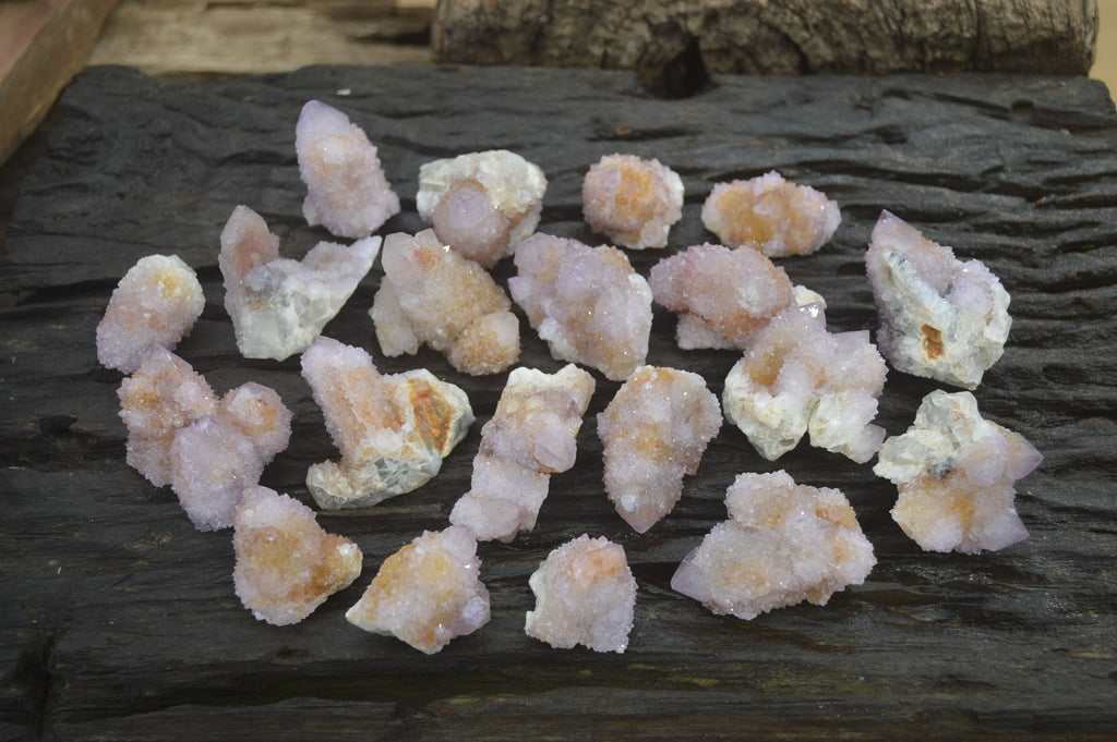 Natural Ametrine Spirit Quartz Clusters x 24 From Boekenhouthoek, South Africa - Toprock Gemstones and Minerals 