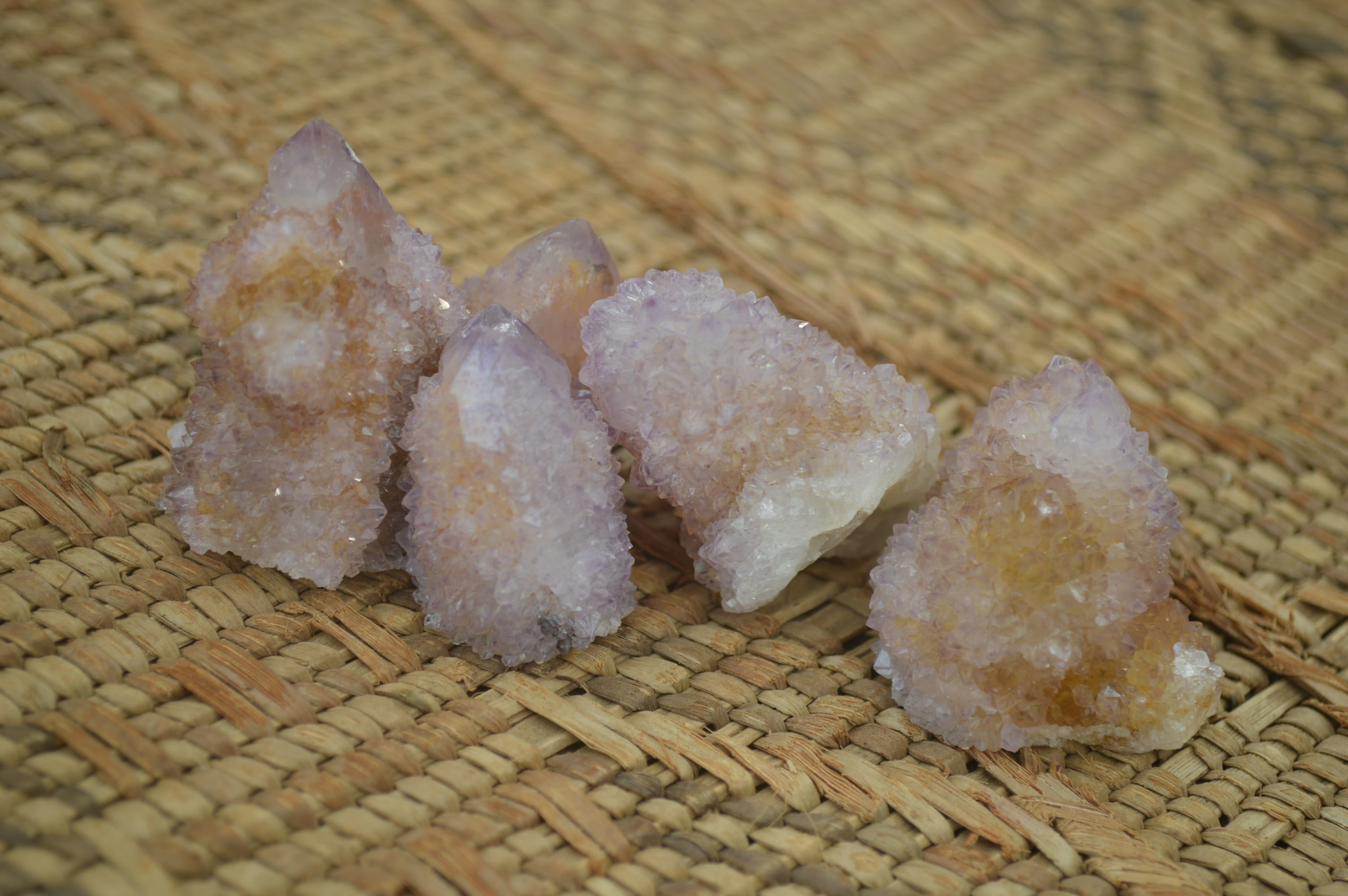 Natural Ametrine Spirit Quartz Clusters x 24 From Boekenhouthoek, South Africa - Toprock Gemstones and Minerals 