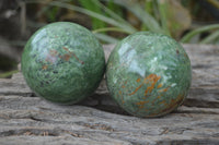 Polished Chrysoprase Sphere-Balls x 6 From Madagascar - Toprock Gemstones and Minerals 