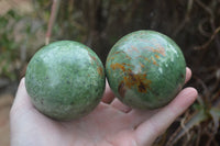 Polished Chrysoprase Sphere-Balls x 6 From Madagascar - Toprock Gemstones and Minerals 
