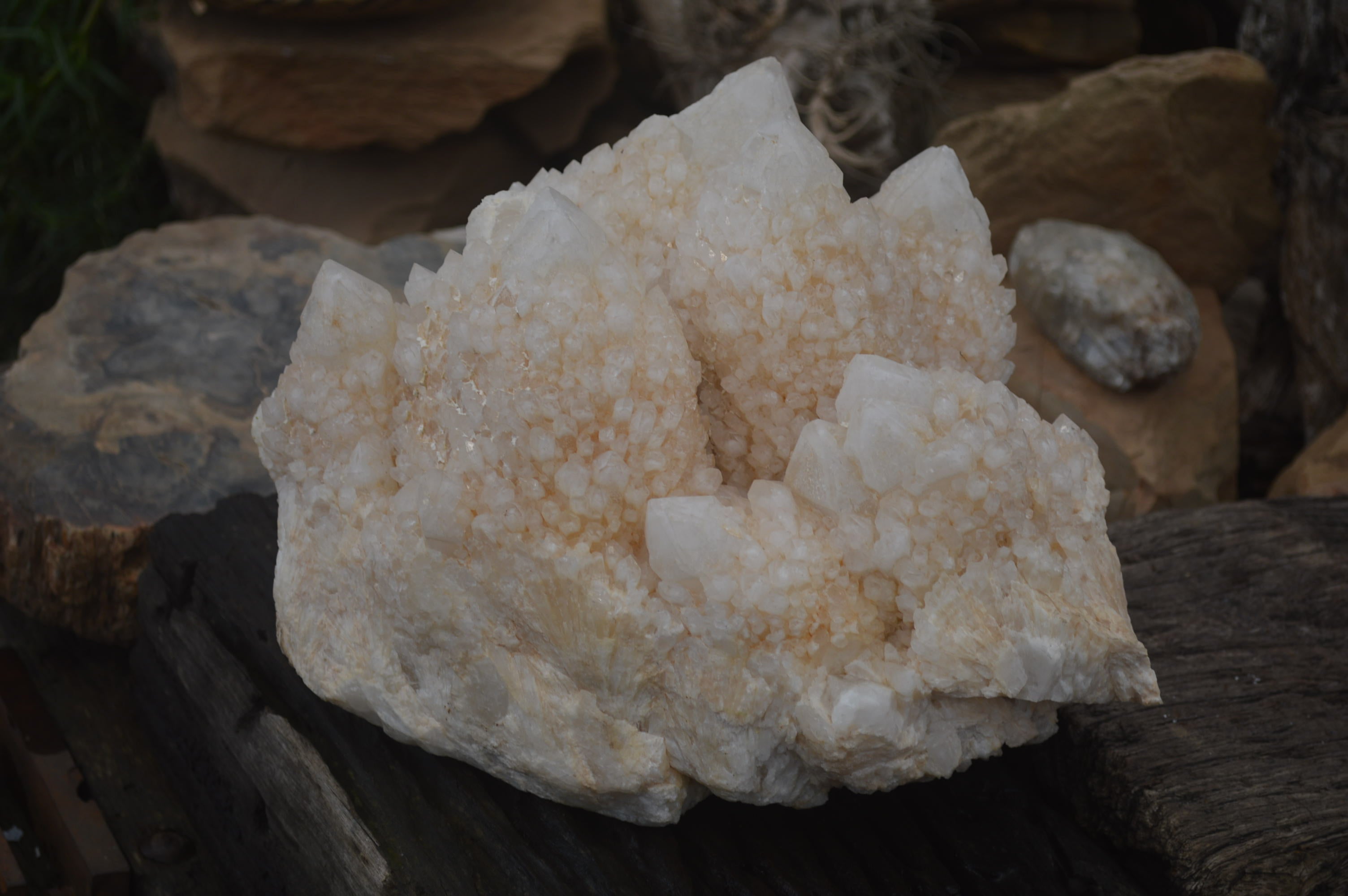 Natural Cascading Candle Quartz Cluster x 1 From Antsirabe, Madagascar - Toprock Gemstones and Minerals 