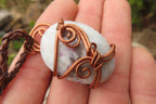 Polished Mixed Copper Wire Wrapped Pendants x 6 From South Africa - Toprock Gemstones and Minerals 