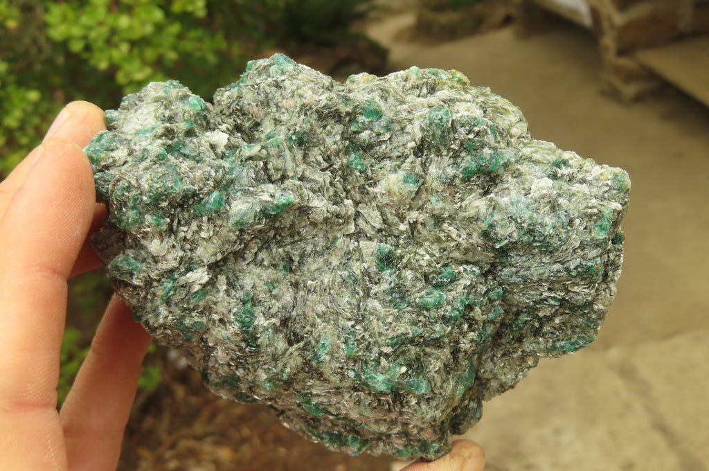 Natural Rare Emerald Mica In Matrix Cobbed Specimens x 3 From Mutoko, Zimbabwe - Toprock Gemstones and Minerals 