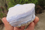 Natural Crystalline Blue Lace Agate Plates x 6 From Namibia - Toprock Gemstones and Minerals 