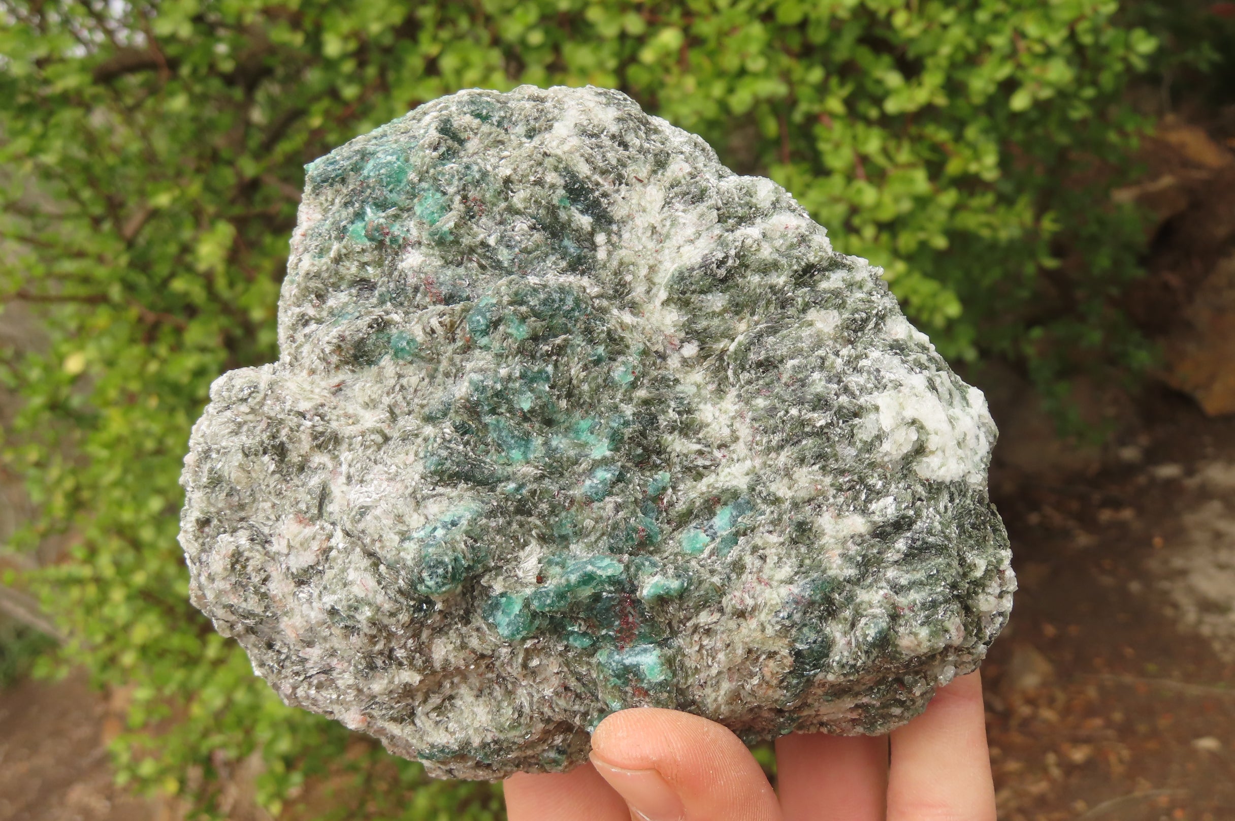 Natural Rare Emerald Mica In Matrix Cobbed Specimens x 4 From Mutoko, Zimbabwe - Toprock Gemstones and Minerals 