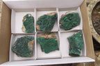 Natural Crystalline Malachite Specimens x 6 From Kasompe, Congo - Toprock Gemstones and Minerals 
