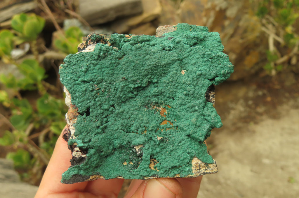 Natural Crystalline Malachite Specimens x 6 From Kasompe, Congo - Toprock Gemstones and Minerals 