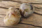 Polished Banded Agate Hearts x 6 From Madagascar - Toprock Gemstones and Minerals 