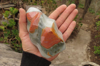 Polished Polychrome Jasper Flames x 3 From Mahajanga, Madagascar - Toprock Gemstones and Minerals 