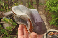 Polished Polychrome Jasper Flames x 3 From Mahajanga, Madagascar - Toprock Gemstones and Minerals 
