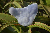 Natural Crystalline Blue Lace Agate Plates x 2 From Namibia - Toprock Gemstones and Minerals 