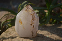 Polished Inclusion Quartz Points x 2 From Madagascar - Toprock Gemstones and Minerals 