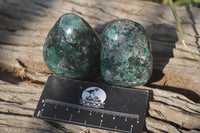 Polished Rare Emerald Mica In Matrix Standing Free Forms x 12 From Mutoko, Zimbabwe - Toprock Gemstones and Minerals 