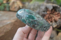 Polished Rare Emerald Mica In Matrix Standing Free Forms x 12 From Mutoko, Zimbabwe - Toprock Gemstones and Minerals 