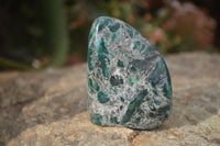 Polished Rare Emerald Mica In Matrix Standing Free Forms x 12 From Mutoko, Zimbabwe - Toprock Gemstones and Minerals 