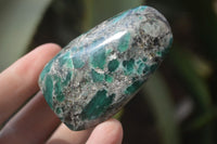 Polished Rare Emerald Mica In Matrix Standing Free Forms x 12 From Mutoko, Zimbabwe - Toprock Gemstones and Minerals 