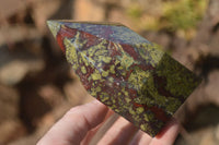 Polished Bastite Dragon Bloodstone Points x 2 From South Africa