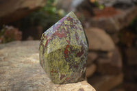 Polished Bastite Dragon Bloodstone Points x 2 From South Africa