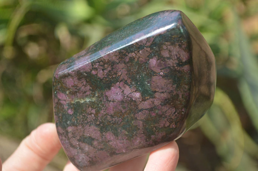 Polished Ruby Corundum In Chrome Verdite Free Forms x 4 From Zimbabwe - Toprock Gemstones and Minerals 