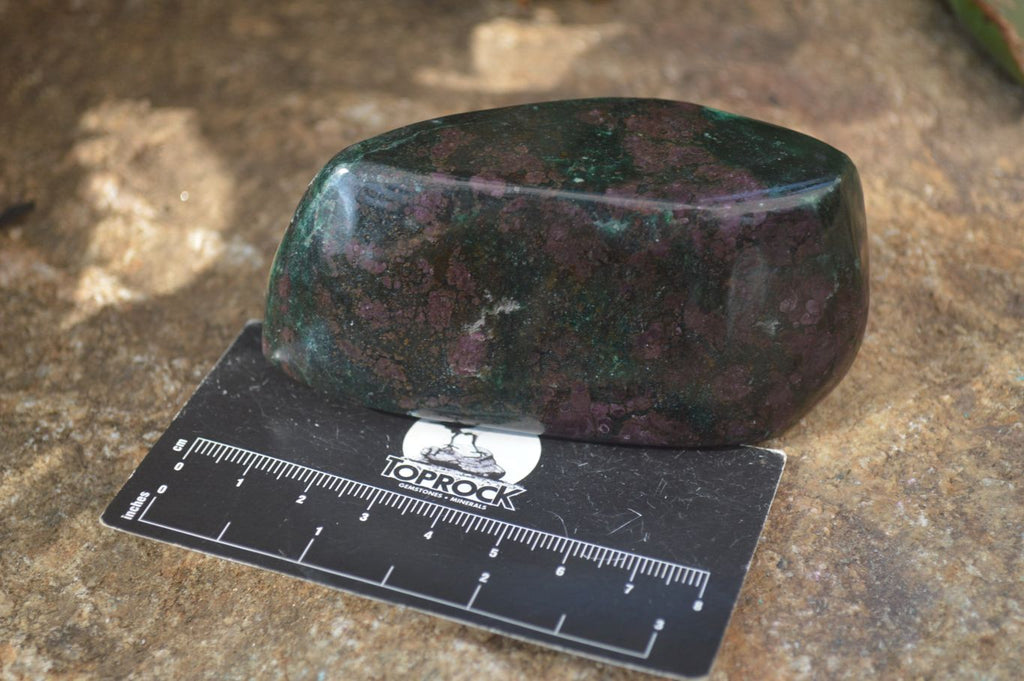 Polished Ruby Corundum In Chrome Verdite Free Forms x 4 From Zimbabwe - Toprock Gemstones and Minerals 